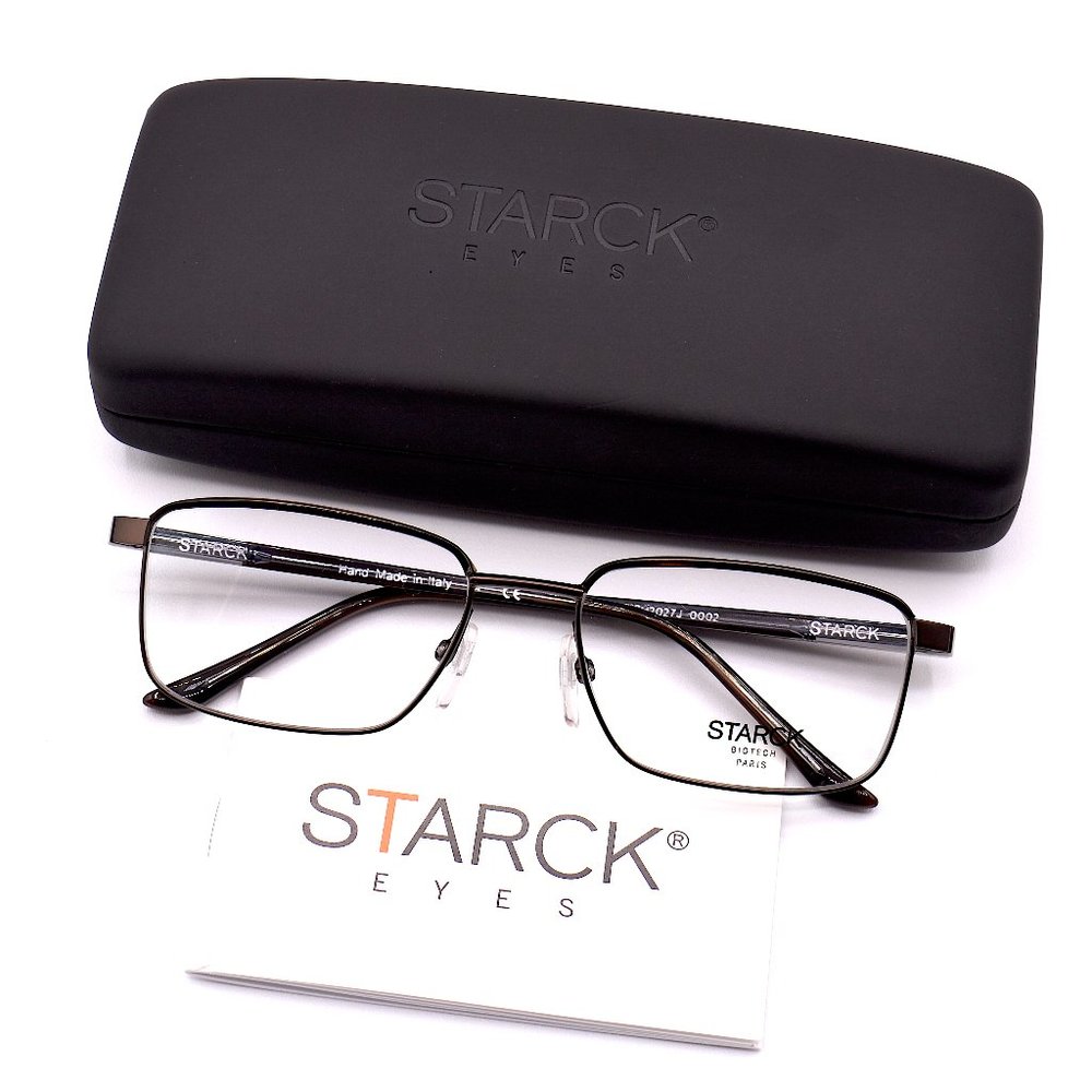 NEW STARCK EYES SH2027J 0002 BROWN AUTHENTIC EYEGLASSES FRAME